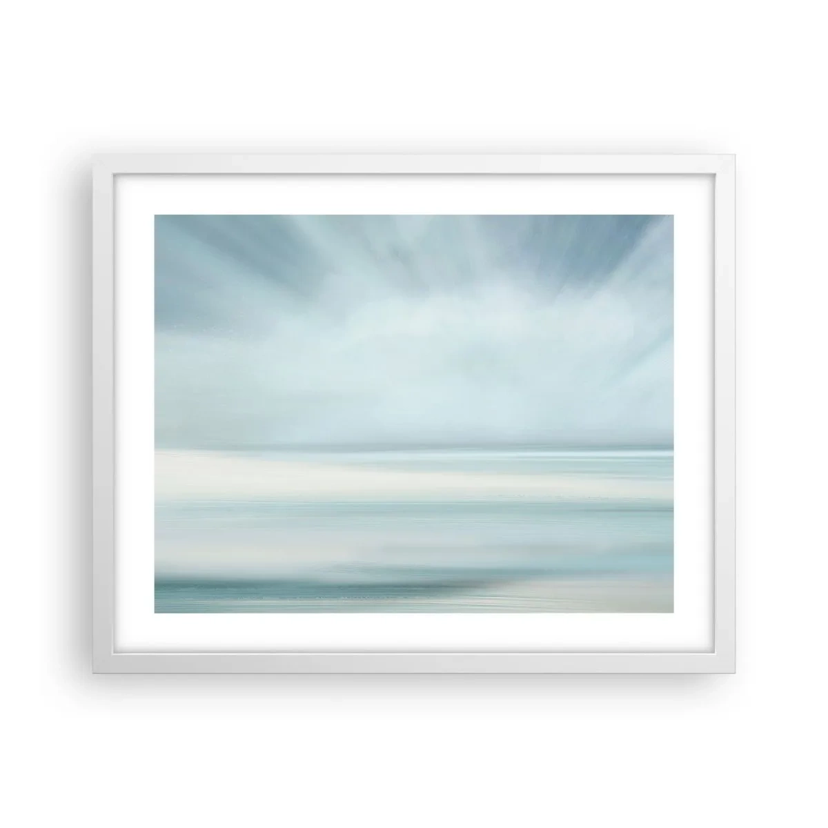 Poster in cornice bianca - Pace fino all'orizzonte - 50x40 cm