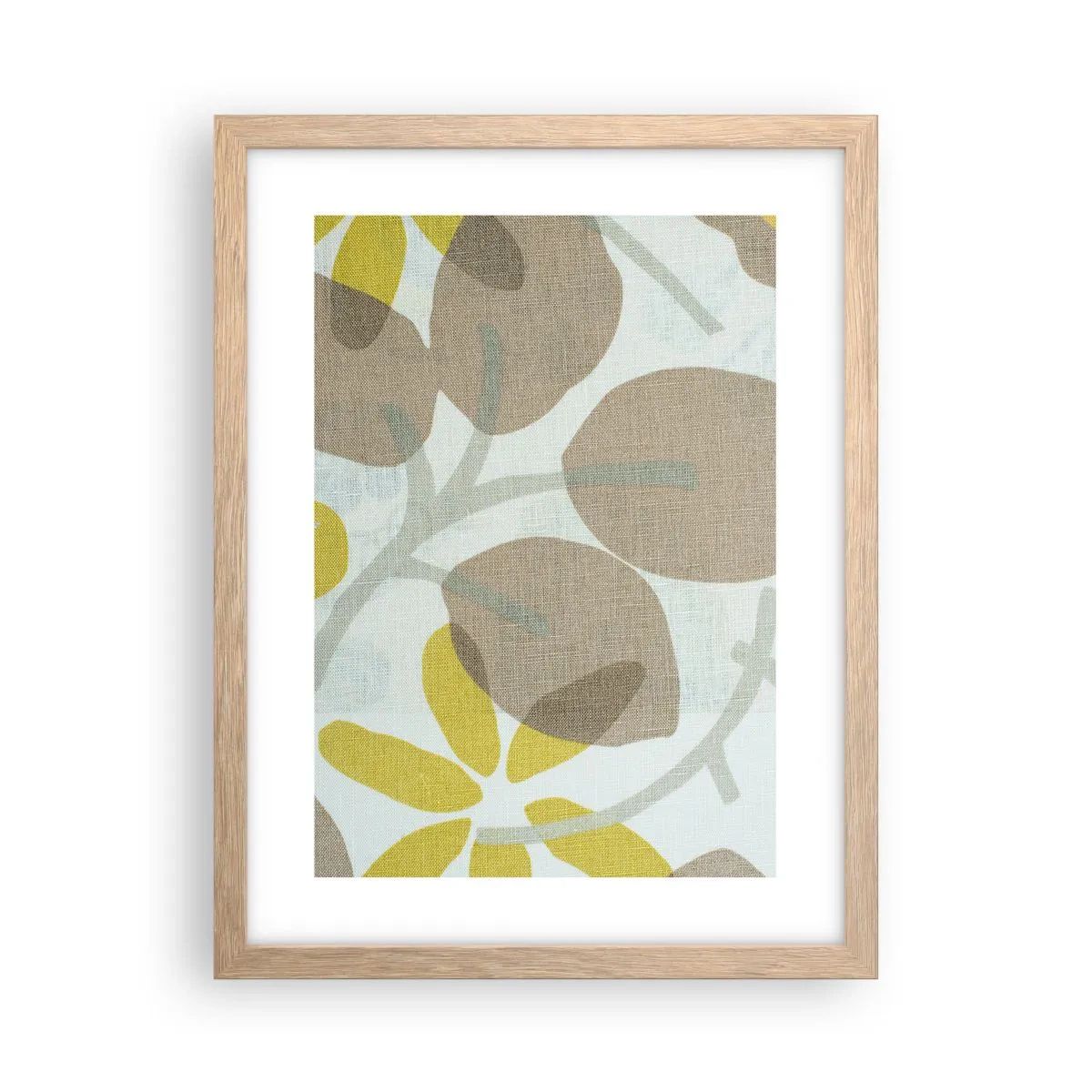 Poster in cornice rovere chiaro - Composizione sotto al sole - 30x40 cm