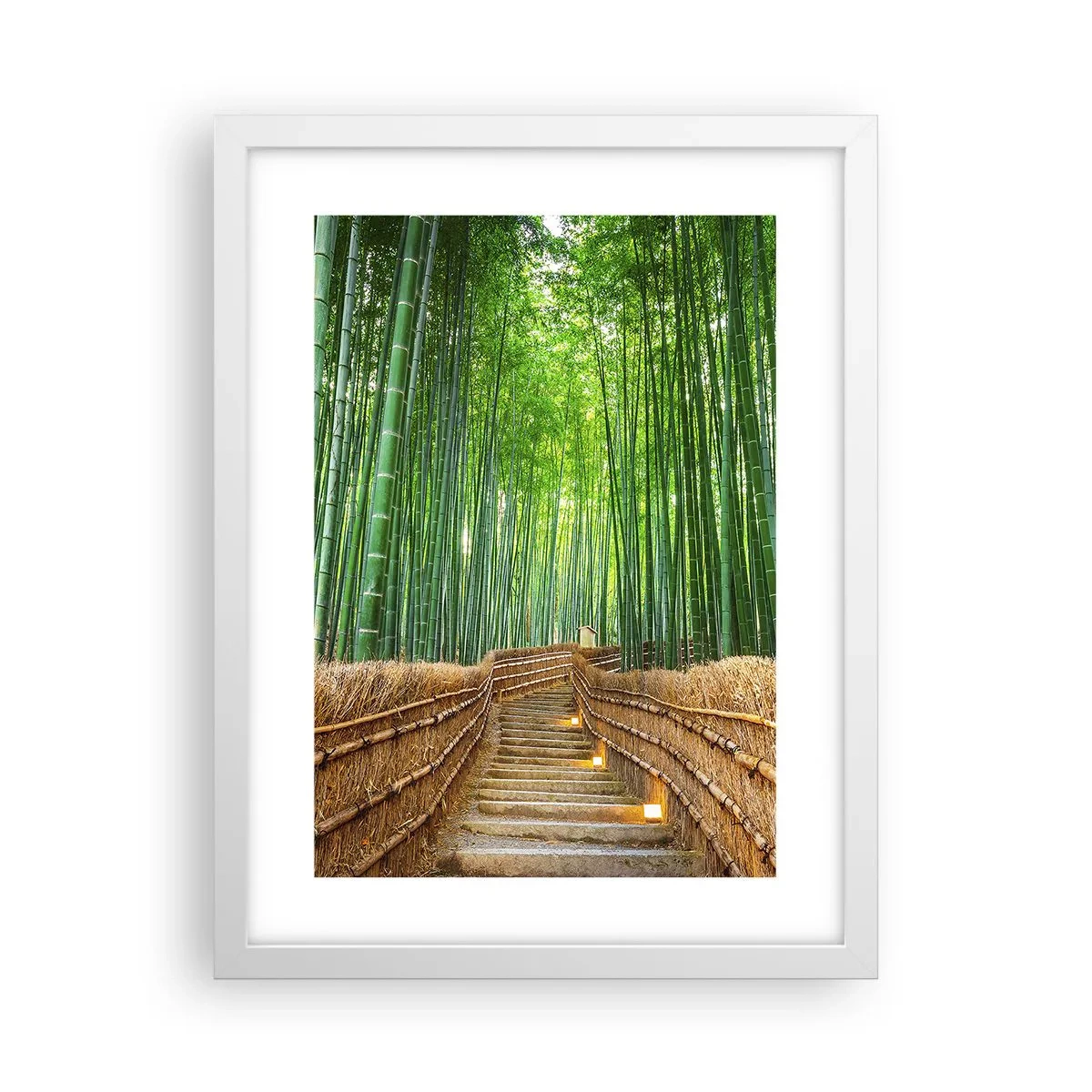 Poster in cornice bianca - Essenza della natura asiatica - 30x40 cm