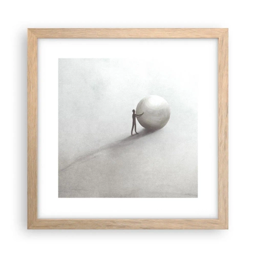 Poster in cornice rovere chiaro - Il gioco della vita - 30x30 cm