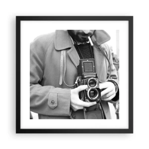 Poster in cornice nera - In stile retro - 40x40 cm