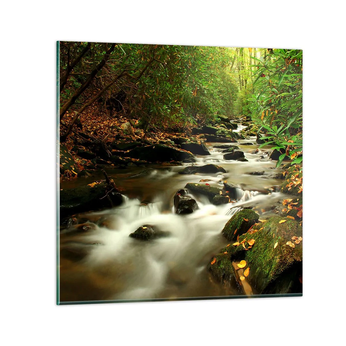 Quadro su vetro - Come argento liquido - 60x60 cm