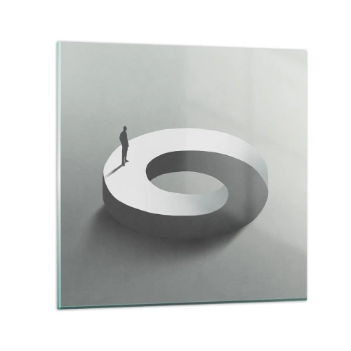 Quadro su vetro - Prova a cavartela - 60x60 cm