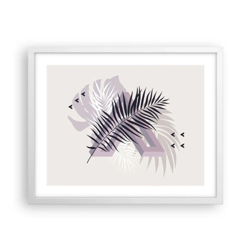 Poster in cornice bianca - L'ombra dell'ombra - 50x40 cm