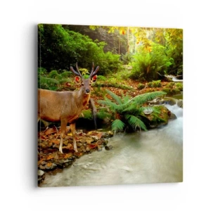 Quadro su tela - Stampe su Tela - Benvenuto nel mio mondo - 40x40 cm