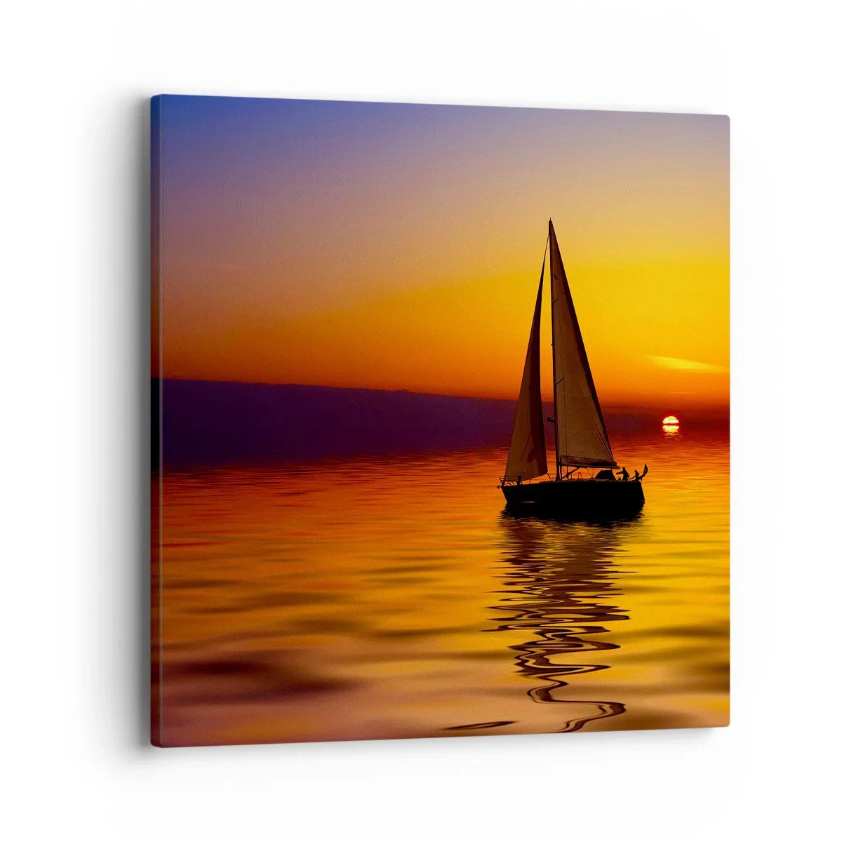 Quadro su tela - Stampe su Tela - Che silenzio al tramonto... - 40x40 cm