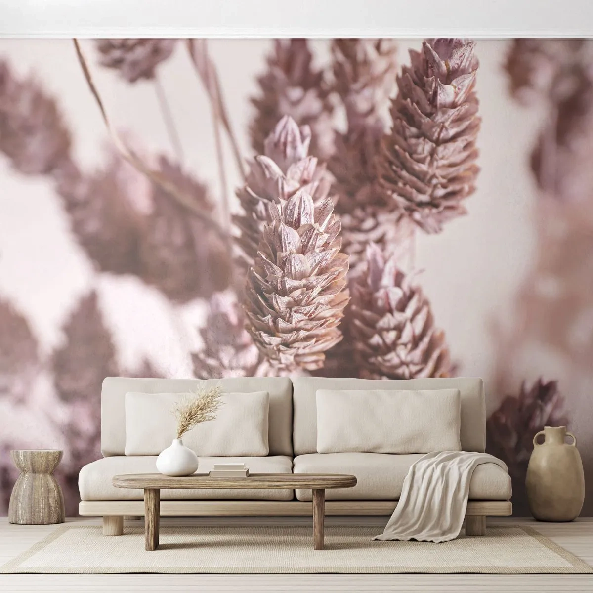 Fotomurali Autoadesivo Deluxe Sticker - A prima vista poco appariscenti - Fiore Secco, Fiore, Prato - 250x175 cm
