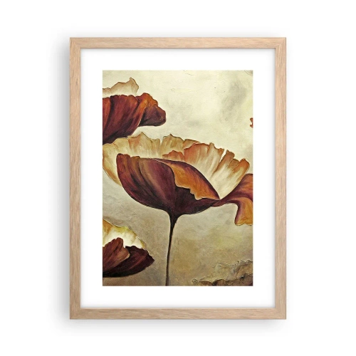 Poster in cornice rovere chiaro - Nei prati e nei campi - 30x40 cm