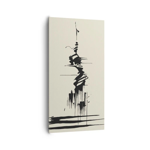 Quadro su tela - Stampe su Tela - Astrazione frettolosa - 65x120 cm