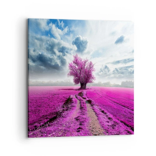 Quadro su tela - Stampe su Tela - Brughiera selvatica - 70x70 cm