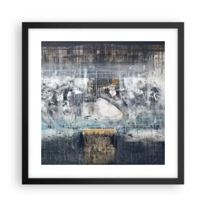 Poster in cornice nera - Talvolta è facile, talvolta è difficile - 40x40 cm