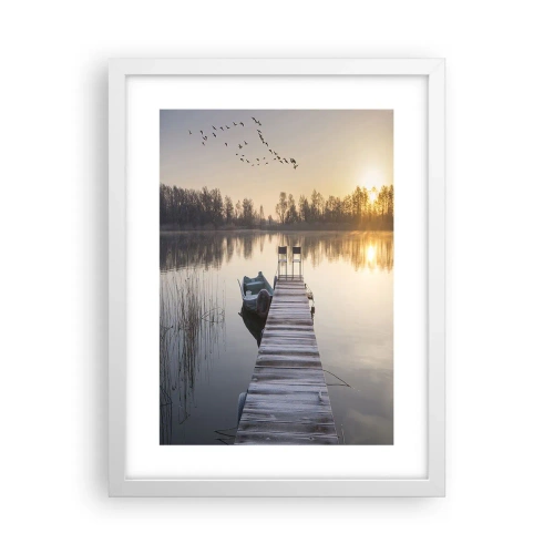 Poster in cornice bianca - Tornerò un giorno - 30x40 cm