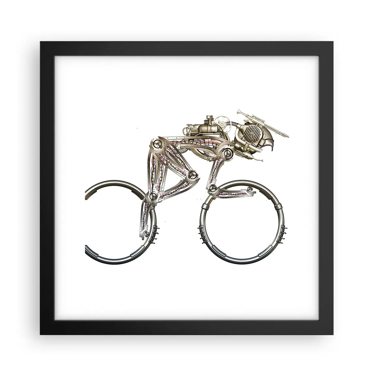 Poster in cornice nera - Macchina perfetta - 30x30 cm