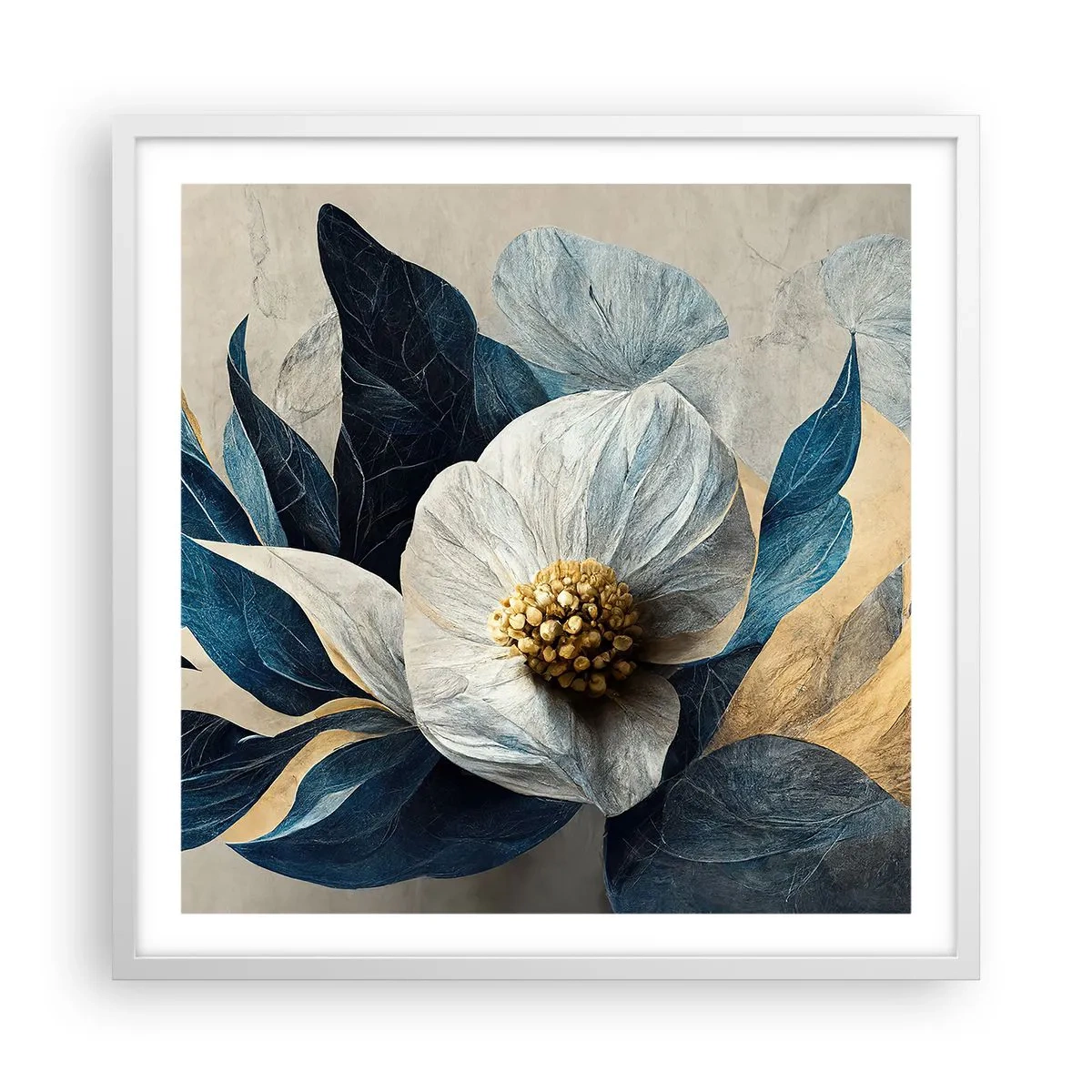 Poster in cornice bianca - Ha un cuore d'oro - 60x60 cm