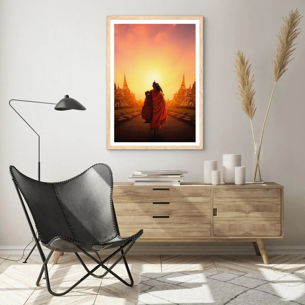 Poster in cornice rovere chiaro - In pace per l'eternità - 30x40 cm