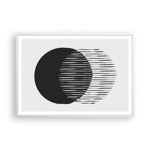 Poster in cornice bianca - Il suo alter ego - 100x70 cm