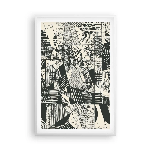 Poster in cornice bianca - Dinamica della contemporaneità - 61x91 cm