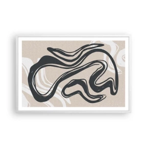 Poster in cornice bianca - Espressione moltiplicata - 91x61 cm