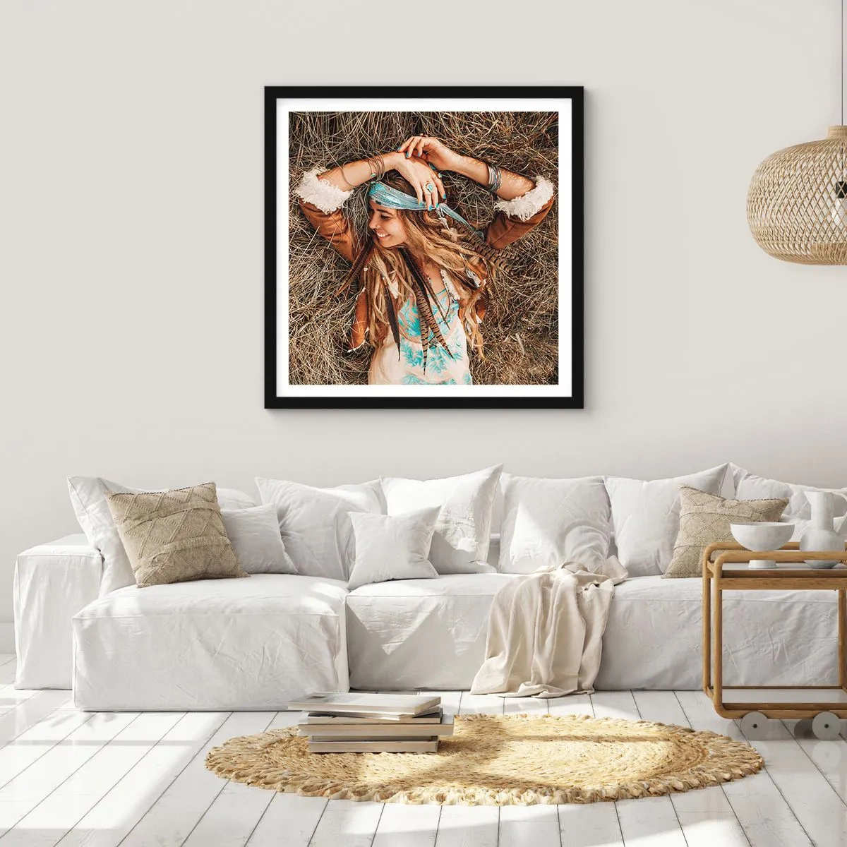 Poster in cornice nera - Verso gli anni dell'amore - 60x60 cm