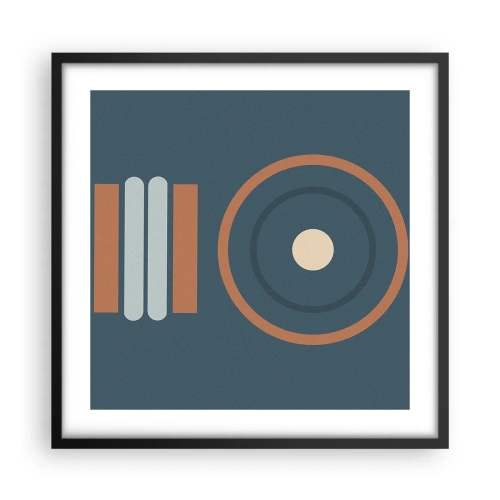 Poster in cornice nera - L'essenza delle cose - 50x50 cm