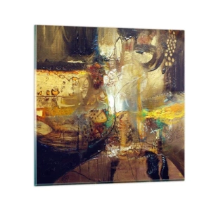 Quadro su vetro - Freddo, più caldo, bollente - 50x50 cm
