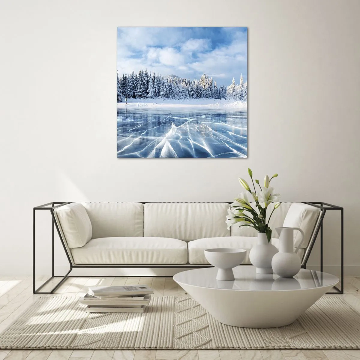 Quadro su vetro - Vista lucente e cristallina - 30x30 cm