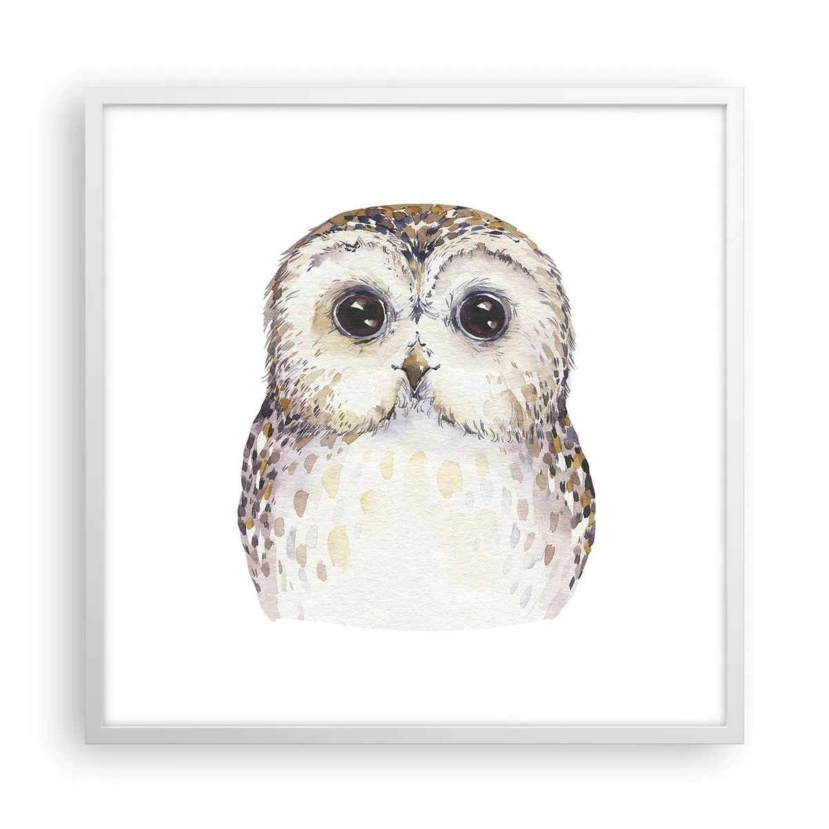 Poster in cornice bianca - Guardami negli occhi - 60x60 cm