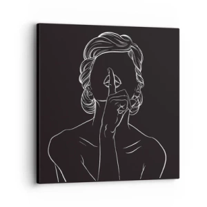 Quadro su tela - Stampe su Tela - Il bello emerge nel silenzio - 30x30 cm