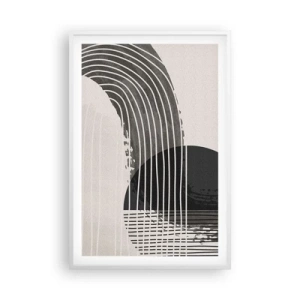 Poster in cornice bianca - Andata e ritorno - 61x91 cm