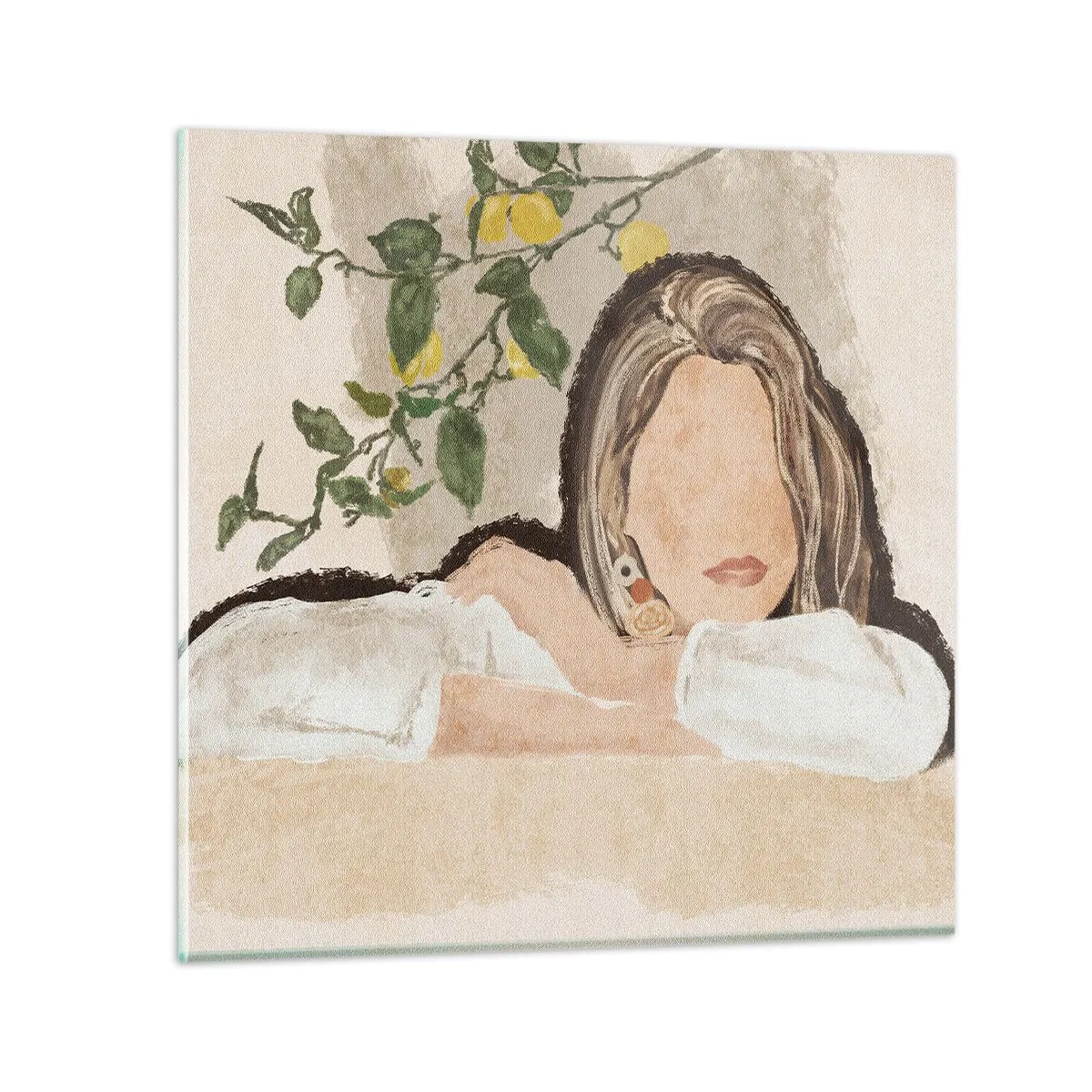 Quadro su vetro - Bellezza del sud - 30x30 cm