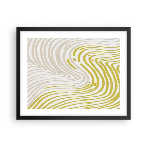 Poster in cornice nera - Composizione con lieve deflessione - 50x40 cm