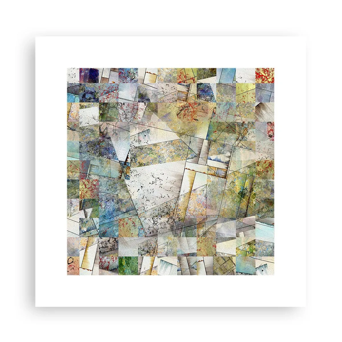 Poster - Rimpasto geometrico - 30x30 cm