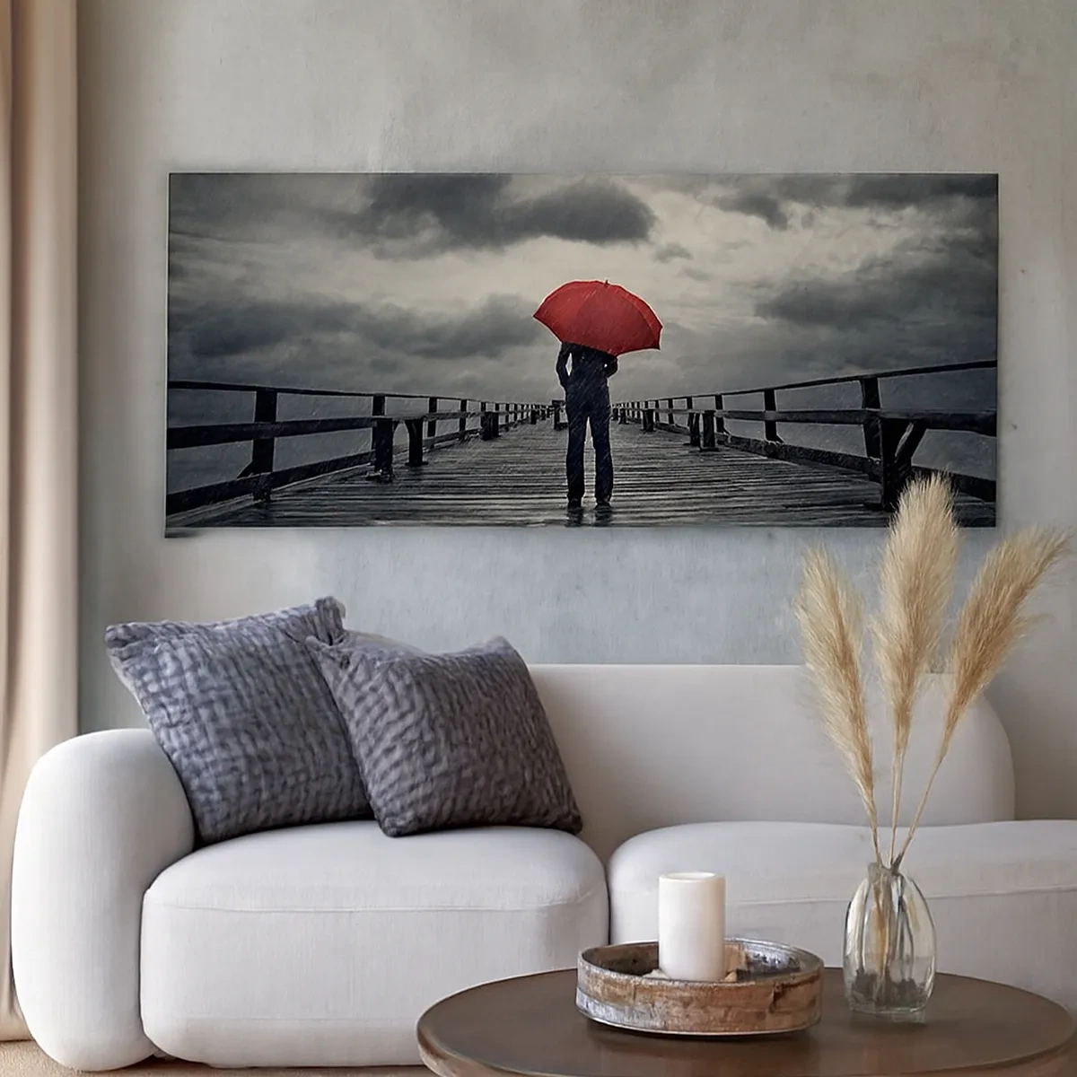 Quadro su tela - Stampe su Tela - Non importa che piove - 30x30 cm