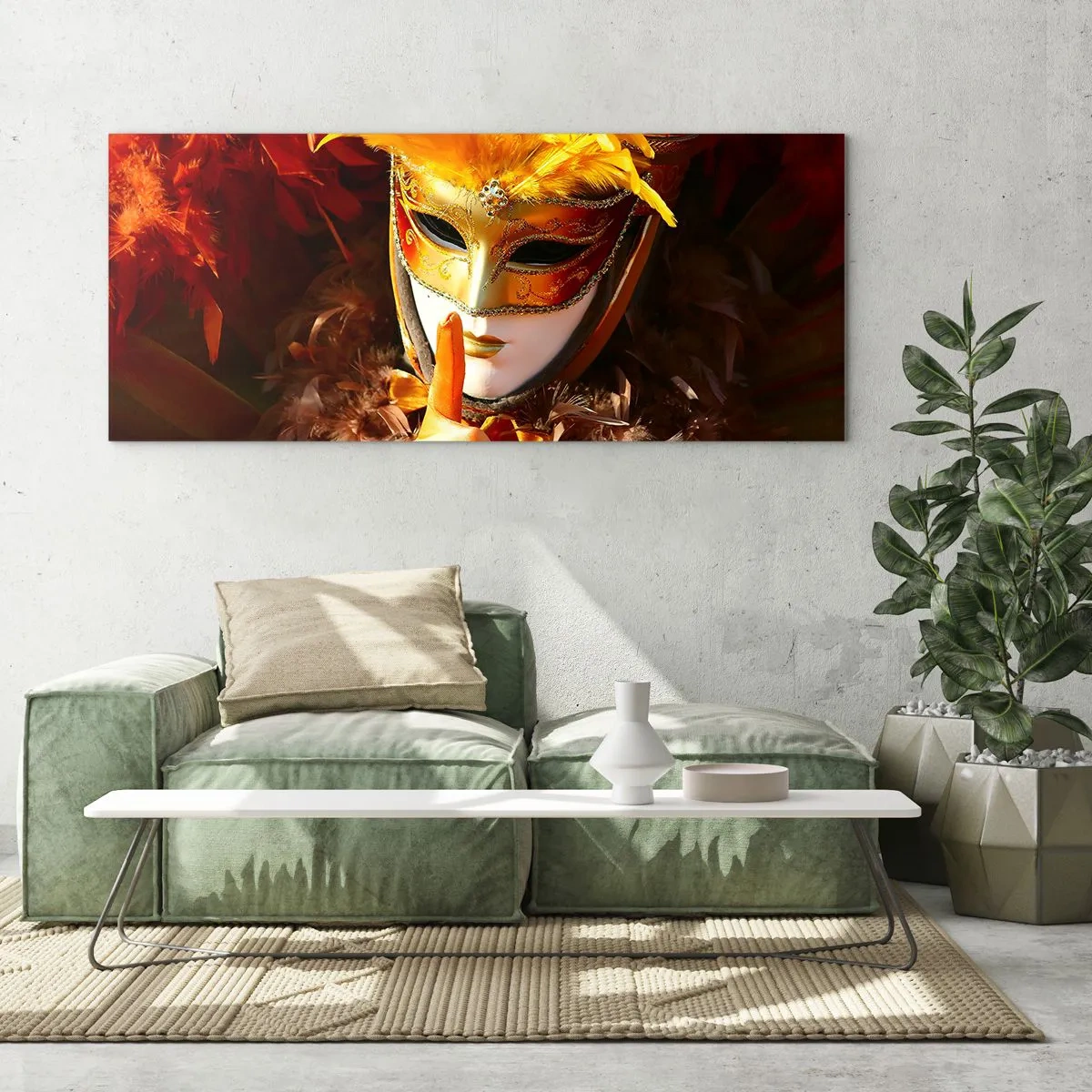 Quadro su vetro - Il mistero è parte del gioco - 90x30 cm