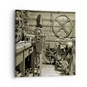 Quadro su tela - Stampe su Tela - Nel capanno di zio Alfredo - 30x30 cm