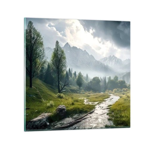 Quadro su vetro - Andata e ritorno - 30x30 cm