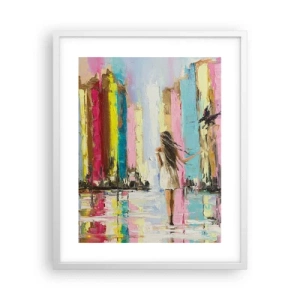 Poster in cornice bianca - Seguimi - 40x50 cm