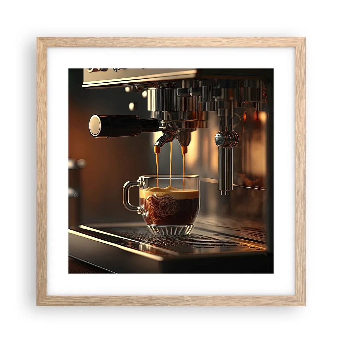 Poster in cornice rovere chiaro - Miscela sensuale - 40x40 cm