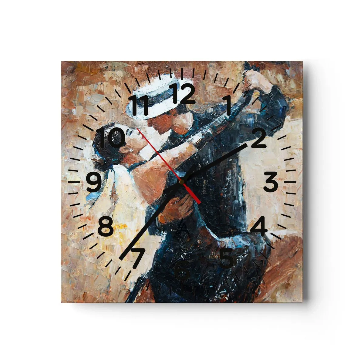 Orologio da parete - Orologio in Vetro - Alla Rodolfo Valentino - 30x30 cm
