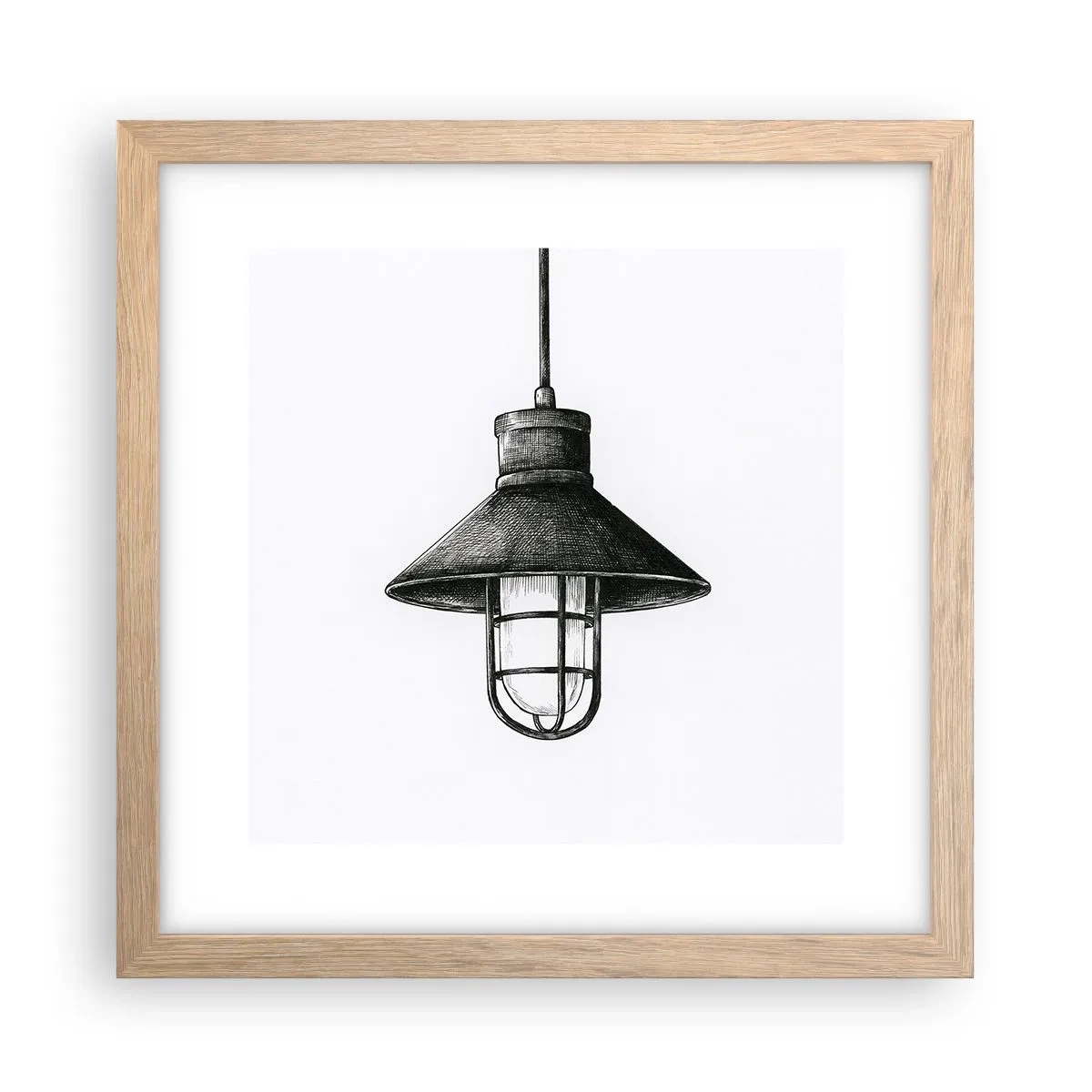 Poster in cornice rovere chiaro - Come tanti anni fa... - 30x30 cm