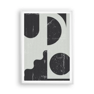 Poster in cornice bianca - Composizione sopra e sotto - 70x100 cm