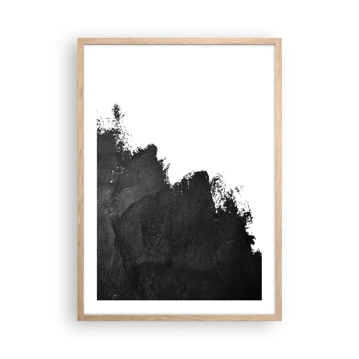 Poster in cornice rovere chiaro - Gli elementi: la terra - 50x70 cm