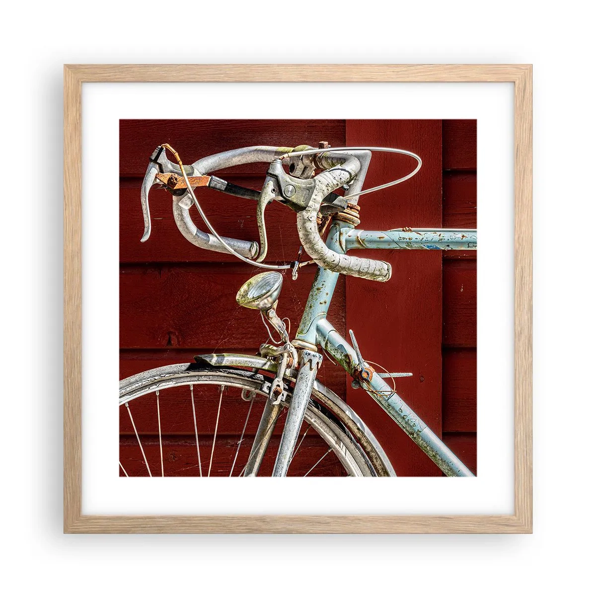 Poster in cornice rovere chiaro - Creata per la vittoria - 40x40 cm