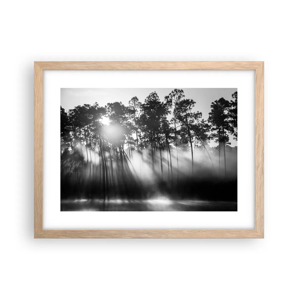Poster in cornice rovere chiaro - Sole irrefrenabile - 40x30 cm