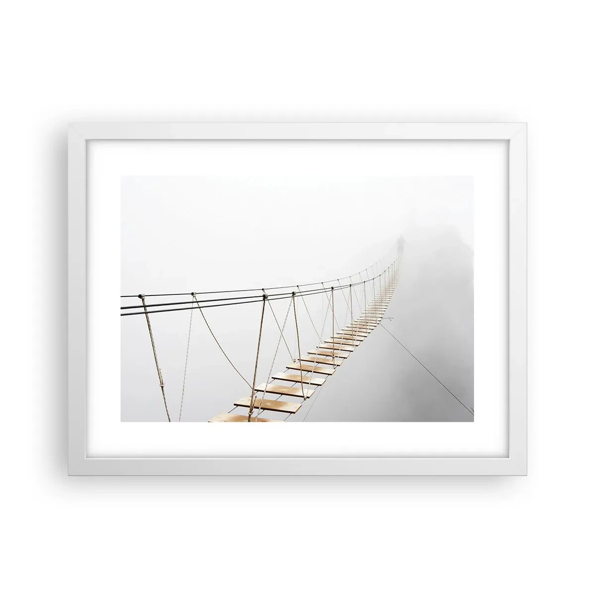 Poster in cornice bianca - Dove ti porta? - 40x30 cm