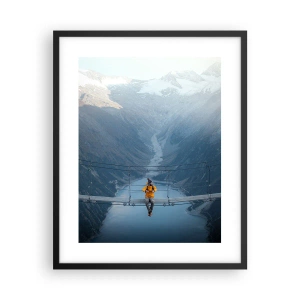 Poster in cornice nera - Colto in sospeso - 40x50 cm