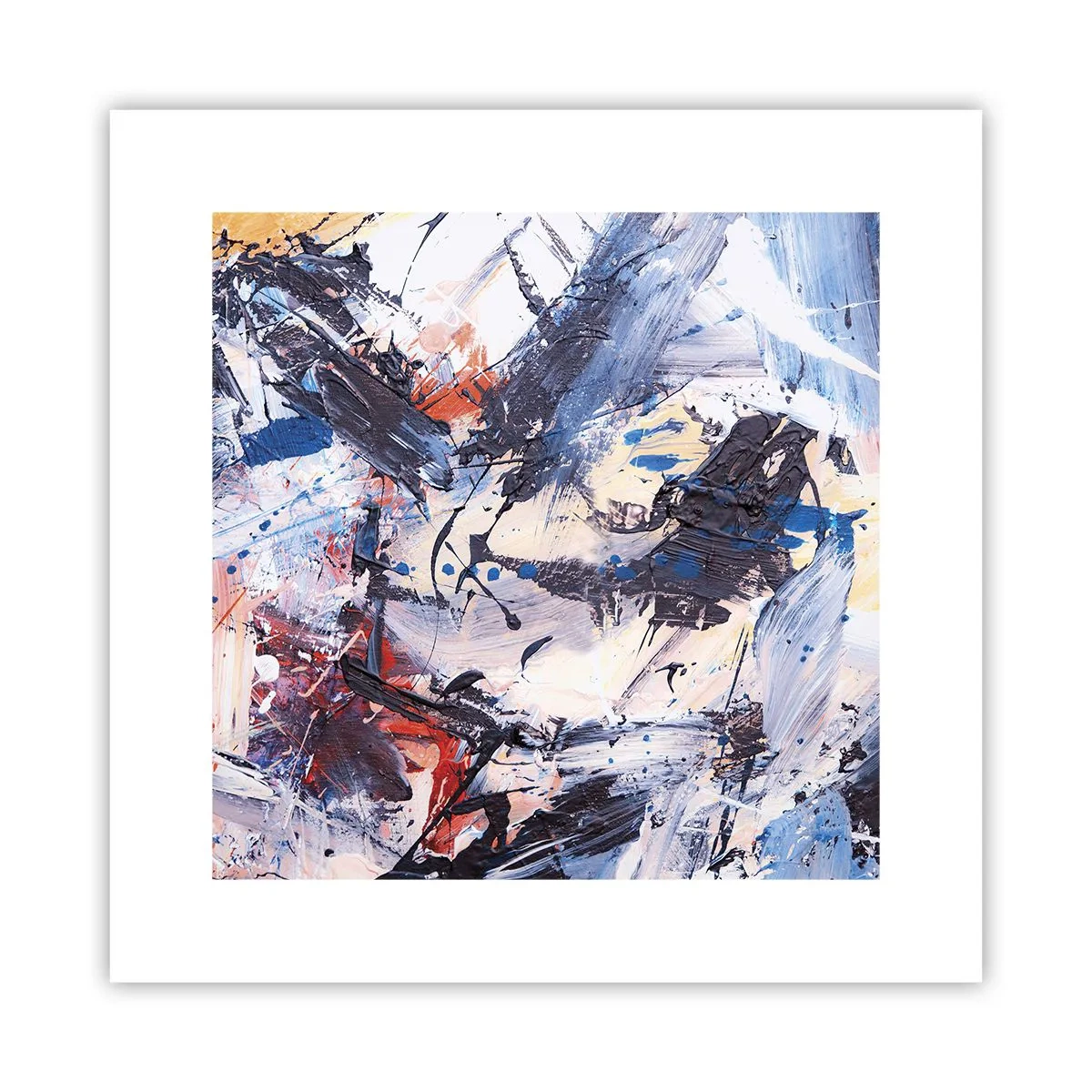 Poster - La danza folle dell'astrazione - 30x30 cm