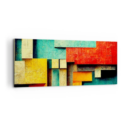 Quadro su tela - Stampe su Tela - Il festival degli angoli retti - 100x40 cm
