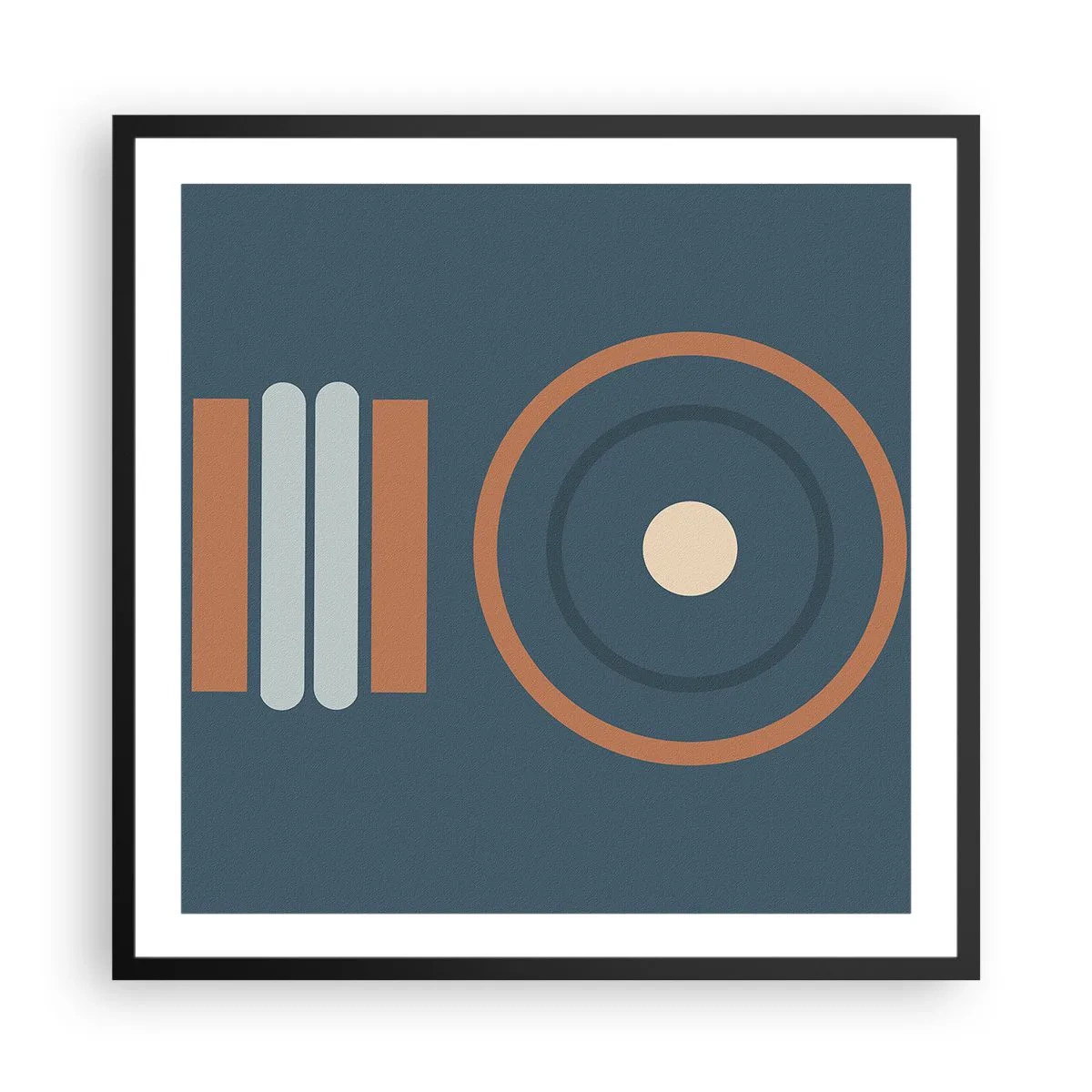 Poster in cornice nera - L'essenza delle cose - 60x60 cm