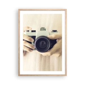 Poster in cornice rovere chiaro - Per vedere meglio... - 50x70 cm